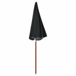 Antracitszürke napernyő acélrúddal 240 cm 2