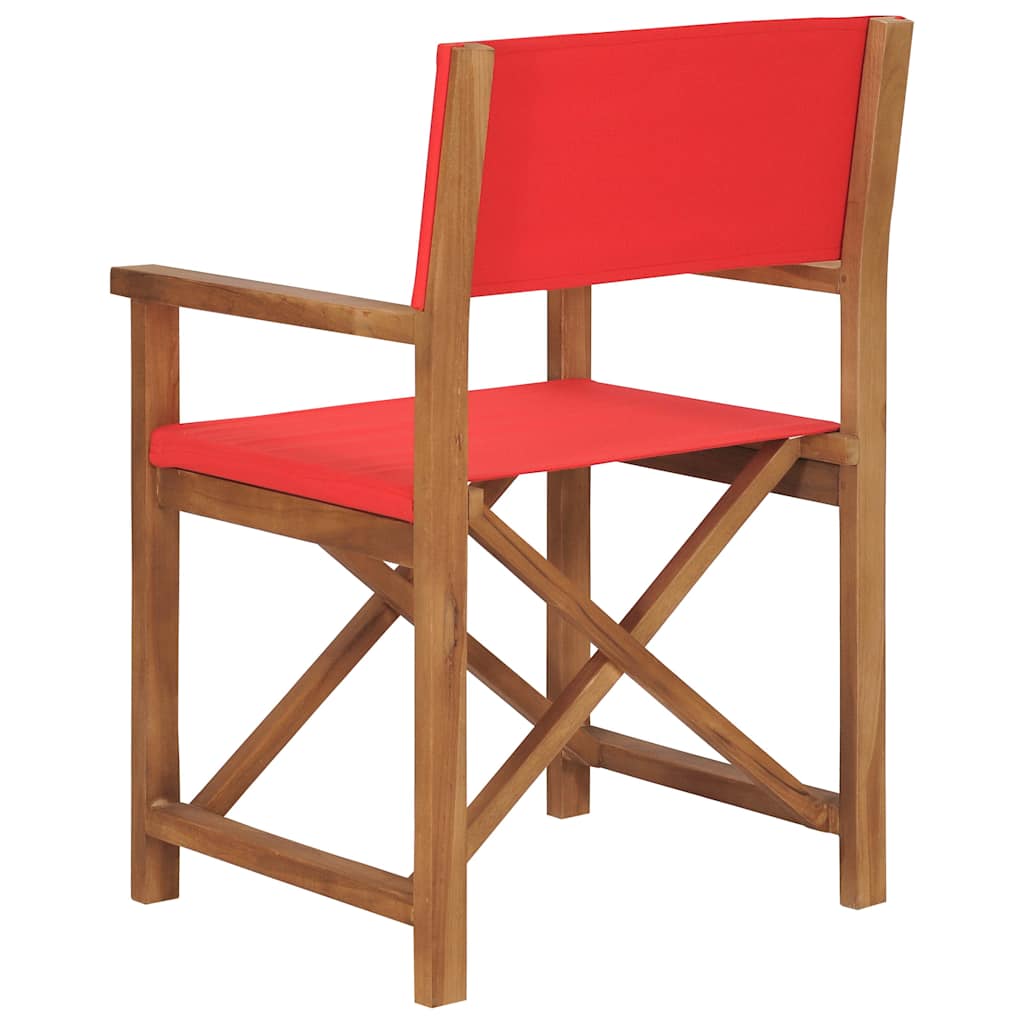 Piros tömör tíkfa rendezői szék 4