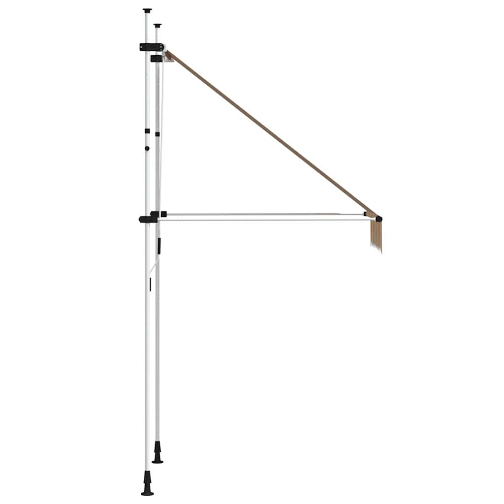 Sárga és kék csíkos kézzel feltekerhető napellenző 100 cm 5