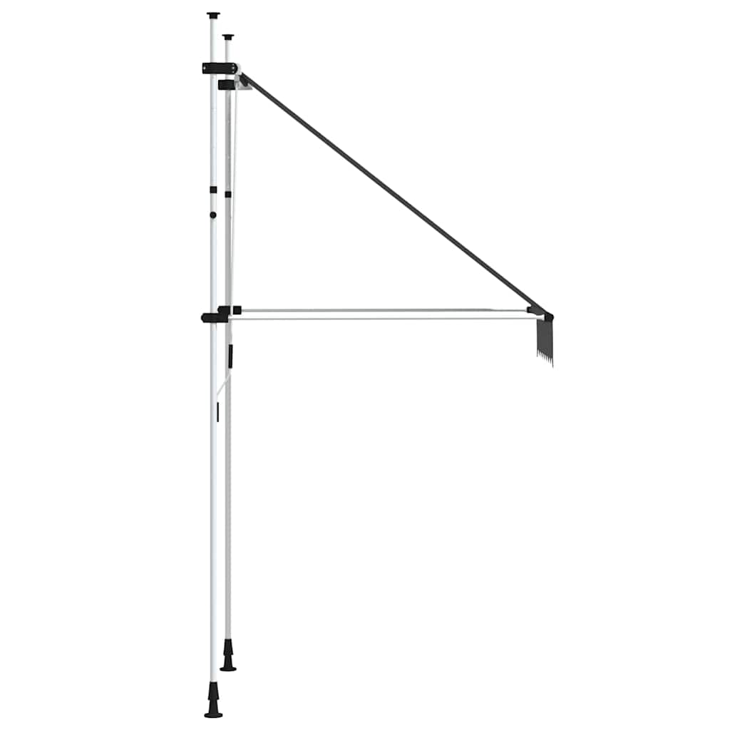 Kézzel feltekerhető antracitszürke napellenző 100 cm 5