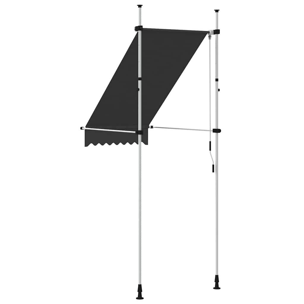Kézzel feltekerhető antracitszürke napellenző 100 cm 4