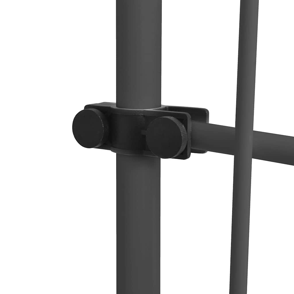 Antracitszürke kézzel feltekerhető LED-es napellenző 100 cm 6