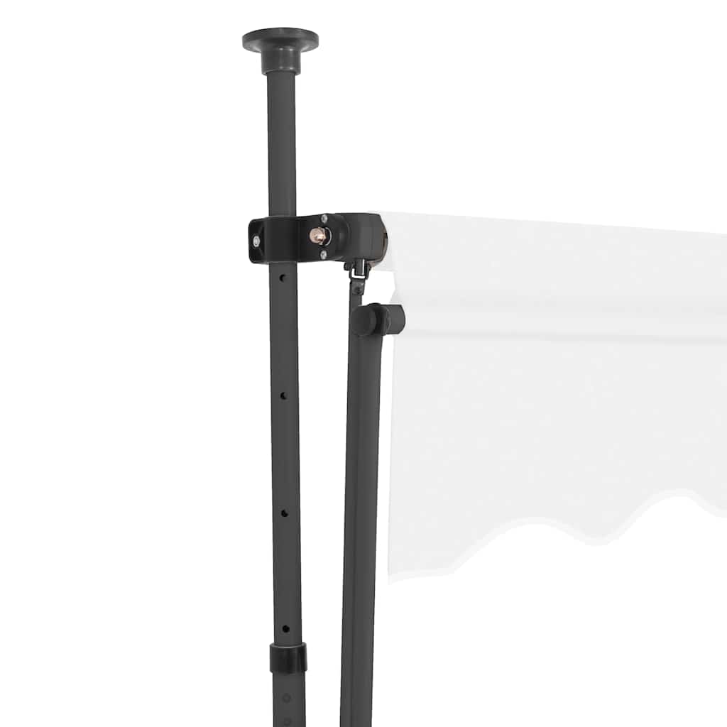 Krémszínű kézzel kihúzható LED-es napellenző 350 cm 4