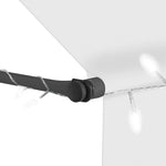 Krémszínű kézzel kihúzható LED-es napellenző 350 cm 5