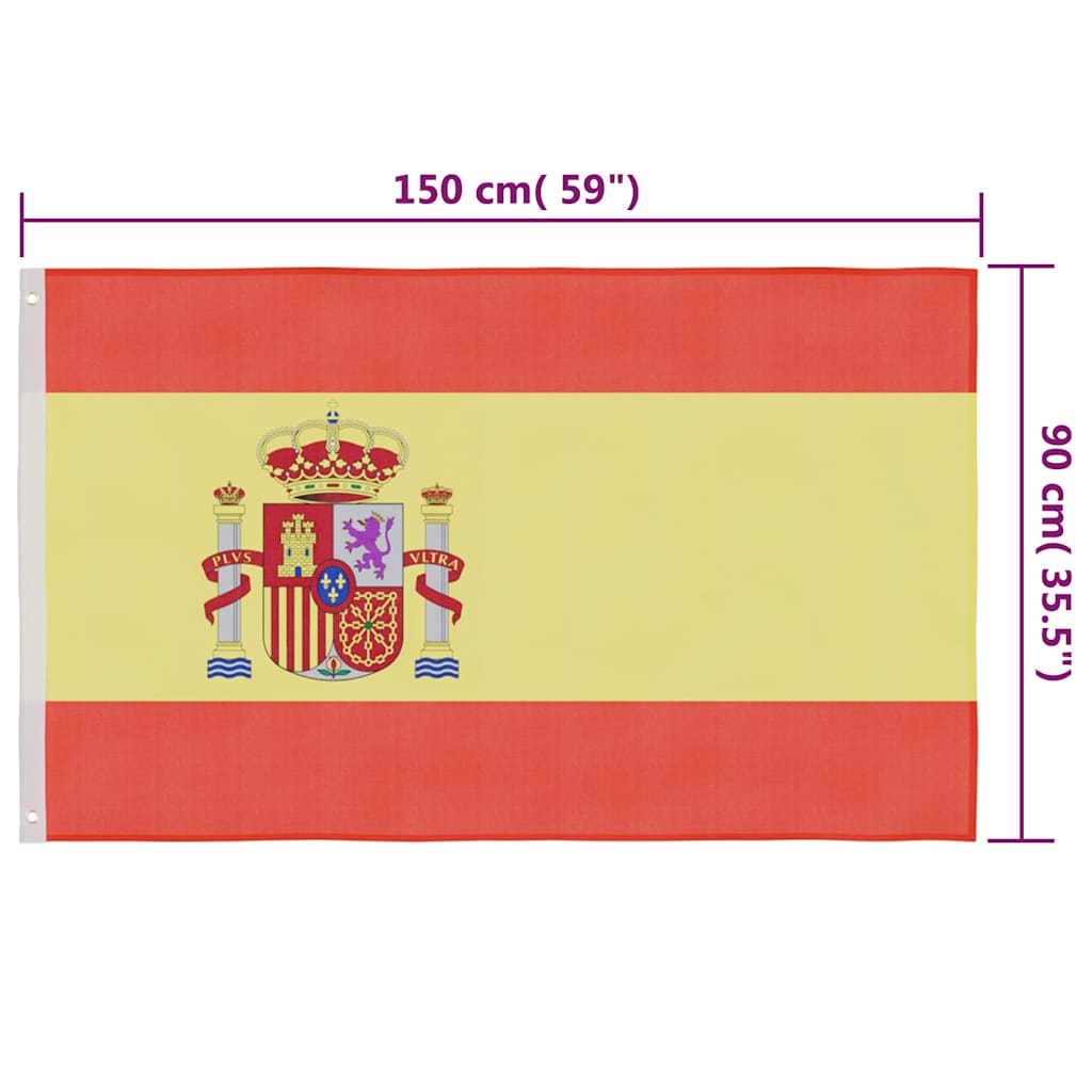 Spanyol zászló 90 x 150 cm 5