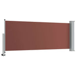 Barna behúzható oldalsó teraszi napellenző 100 x 300 cm 7
