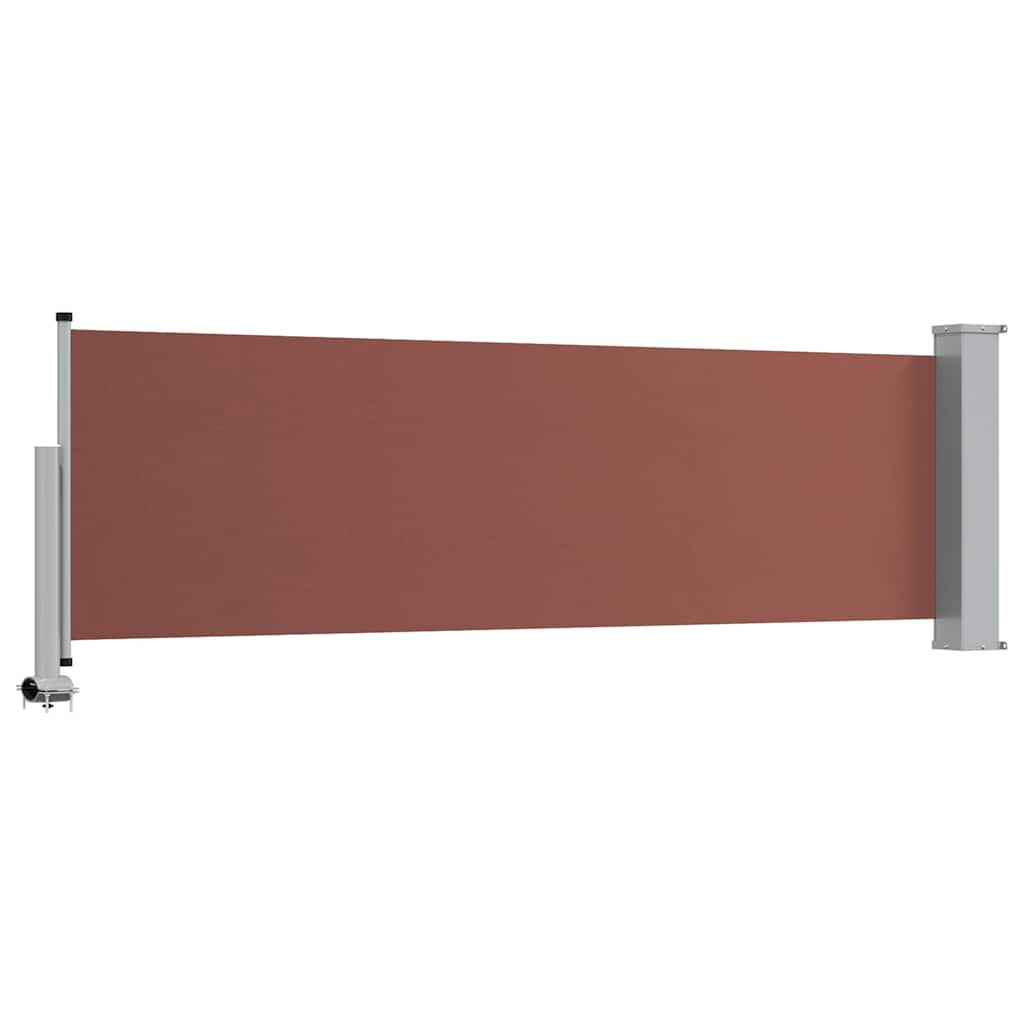 Barna kihúzható oldalsó terasz napellenző 80 x 300 cm 6