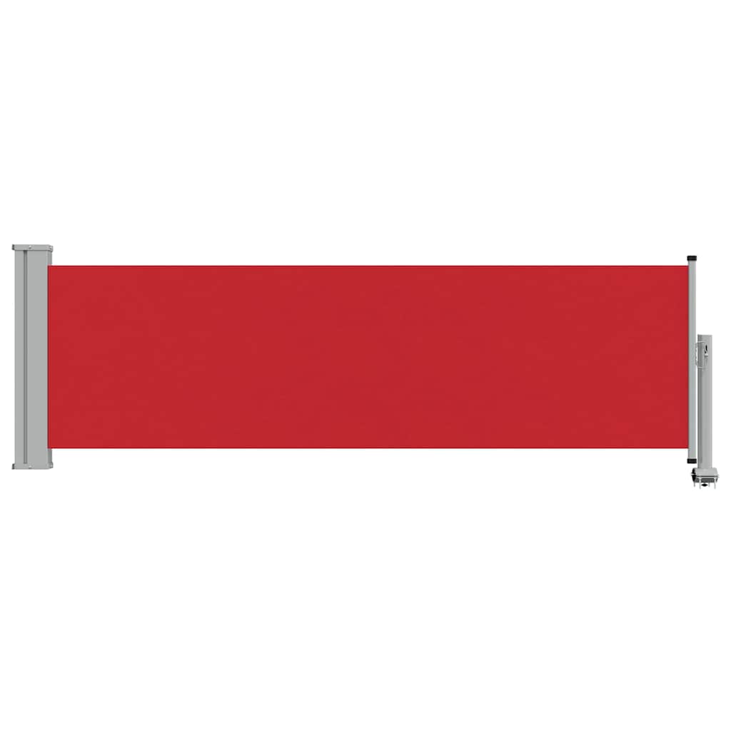 Piros kihúzható oldalsó terasz napellenző 80 x 300 cm 3