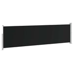 Fekete kihúzható oldalsó teraszi napellenző 140 x 514 cm 7