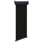 Fekete erkély oldalnapellenző 65 x 250 cm