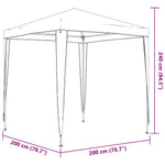 Kék rendezvénysátor 2 x 2 m 8