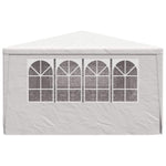 Fehér rendezvénysátor oldalfalakkal 4 x 9 m 90 g/m² 5