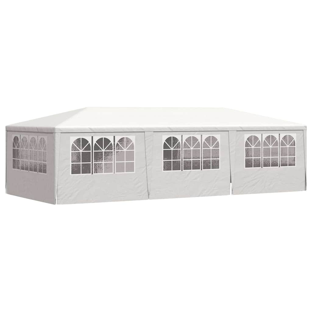 Fehér rendezvénysátor oldalfalakkal 4 x 9 m 90 g/m² 6
