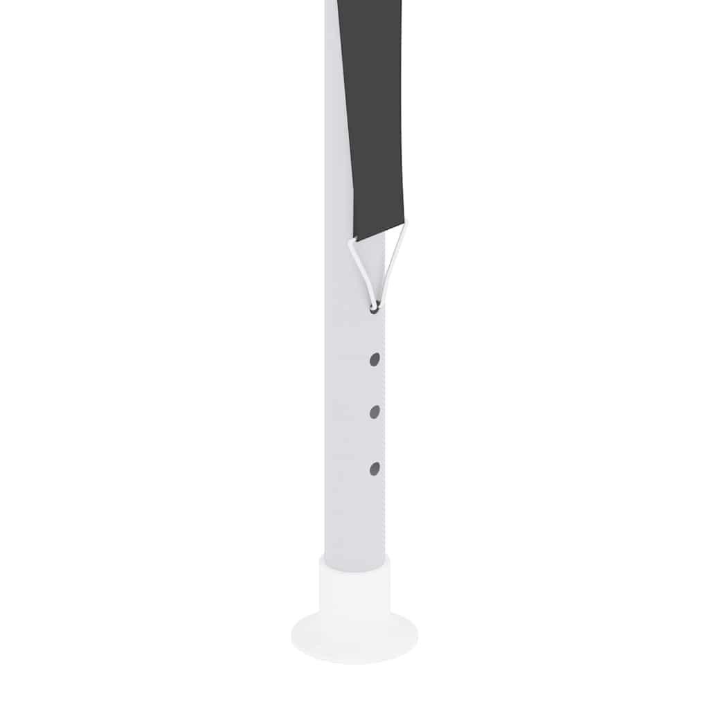 Antracitszürke rendezvénysátor oldalfalakkal 4 x 9 m 90 g/m² 9
