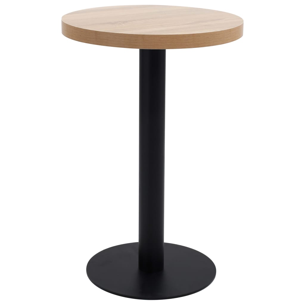 Világosbarna MDF bisztróasztal 50 cm