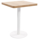 Világosbarna MDF bisztróasztal 60 x 60 cm 2