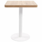 Világosbarna MDF bisztróasztal 60 x 60 cm 3