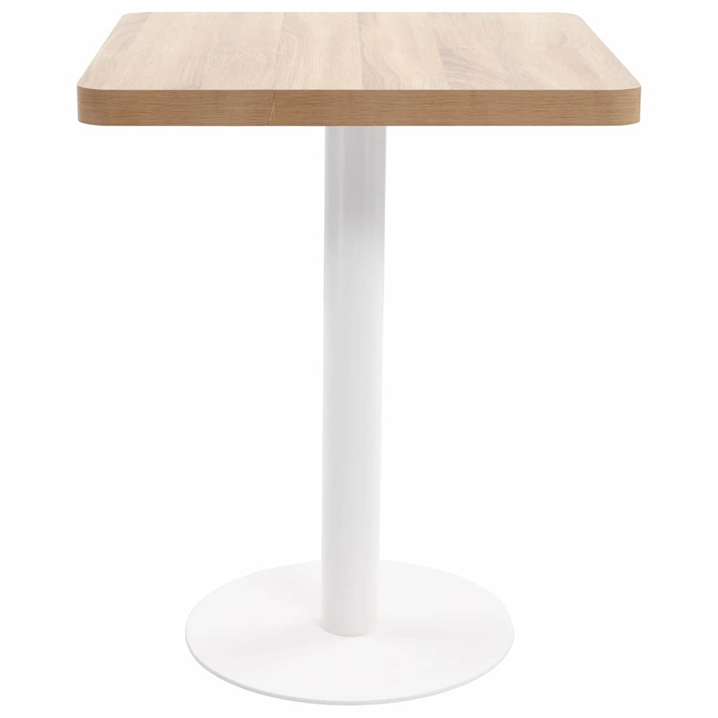Világosbarna MDF bisztróasztal 60 x 60 cm 3