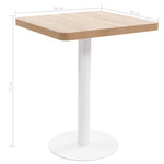 Világosbarna MDF bisztróasztal 60 x 60 cm 7
