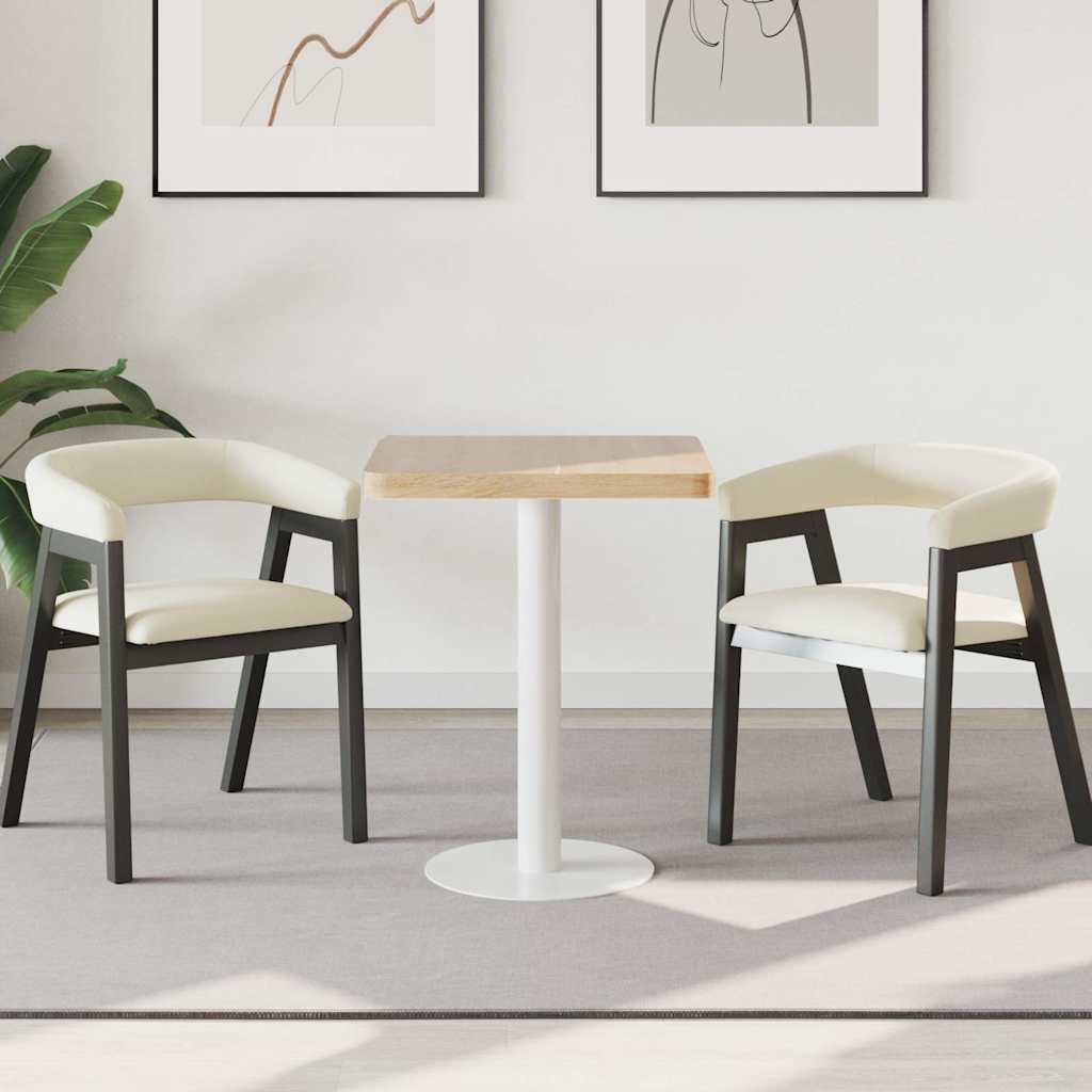 Világosbarna MDF bisztróasztal 60 x 60 cm