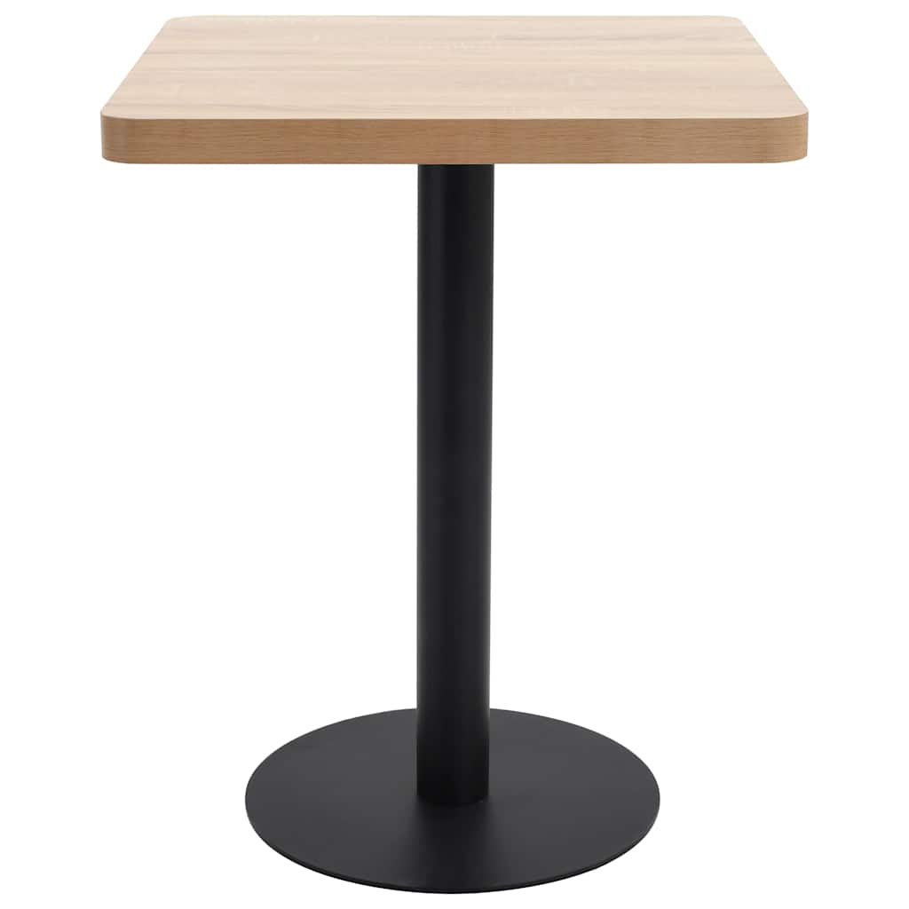Világosbarna MDF bisztróasztal 60 x 60 cm 2