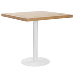 Világosbarna MDF bisztróasztal 80 x 80 cm