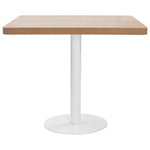 Világosbarna MDF bisztróasztal 80 x 80 cm 2