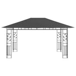 Antracitszürke pavilon szúnyoghálóval 4 x 3 x 2,73 m 180 g/m² 3