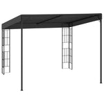 Antracitszürke falra szerelhető szövetpavilon 3 x 3 m 4