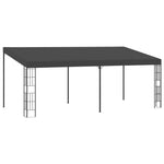 Antracitszürke falra szerelhető szövetpavilon 3 x 6 m