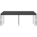 Antracitszürke falra szerelhető szövetpavilon 3 x 6 m 2