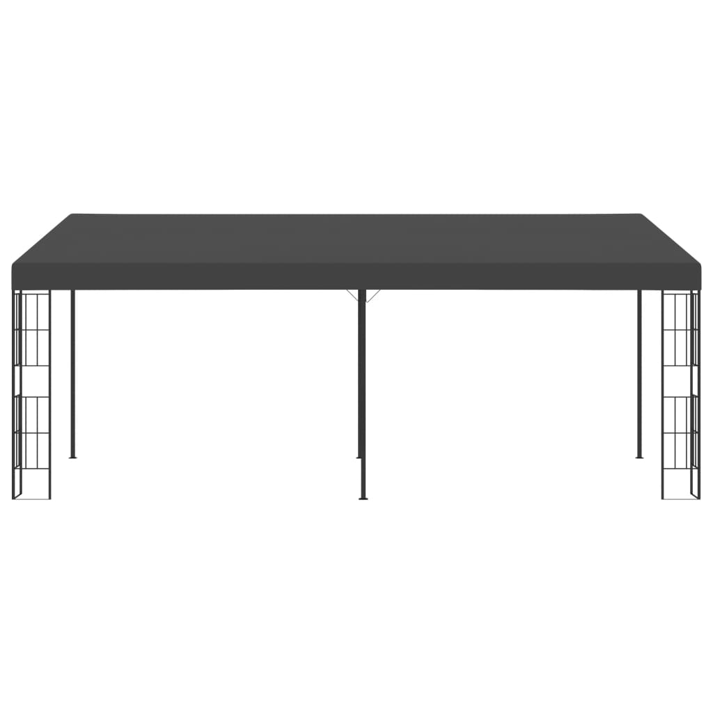 Antracitszürke falra szerelhető szövetpavilon 3 x 6 m 2
