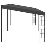 Antracitszürke falra szerelhető szövetpavilon 3 x 6 m 3
