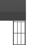 Antracitszürke falra szerelhető szövetpavilon 3 x 6 m 5