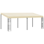 Krémszínű falra szerelhető pavilon 6 x 3 x 2,5 m