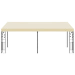 Krémszínű falra szerelhető pavilon 6 x 3 x 2,5 m 2