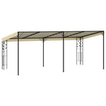 Krémszínű falra szerelhető pavilon 6 x 3 x 2,5 m 4