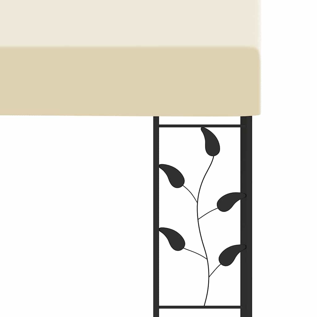Krémszínű falra szerelhető pavilon 6 x 3 x 2,5 m 5
