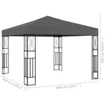 Antracitszürke pavilon 3 x 3 m 5