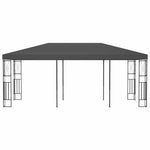 Antracitszürke szövetpavilon 3 x 6 m 2
