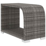 10 részes szürke polyrattan kerti ülőgarnitúra párnákkal 8