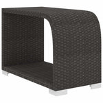 10 részes fekete polyrattan kerti ülőgarnitúra párnákkal 8