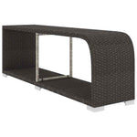 10 részes fekete polyrattan kerti ülőgarnitúra párnákkal 9