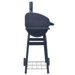 Fekete faszén tüzelésű grillsütő alsó polccal 3