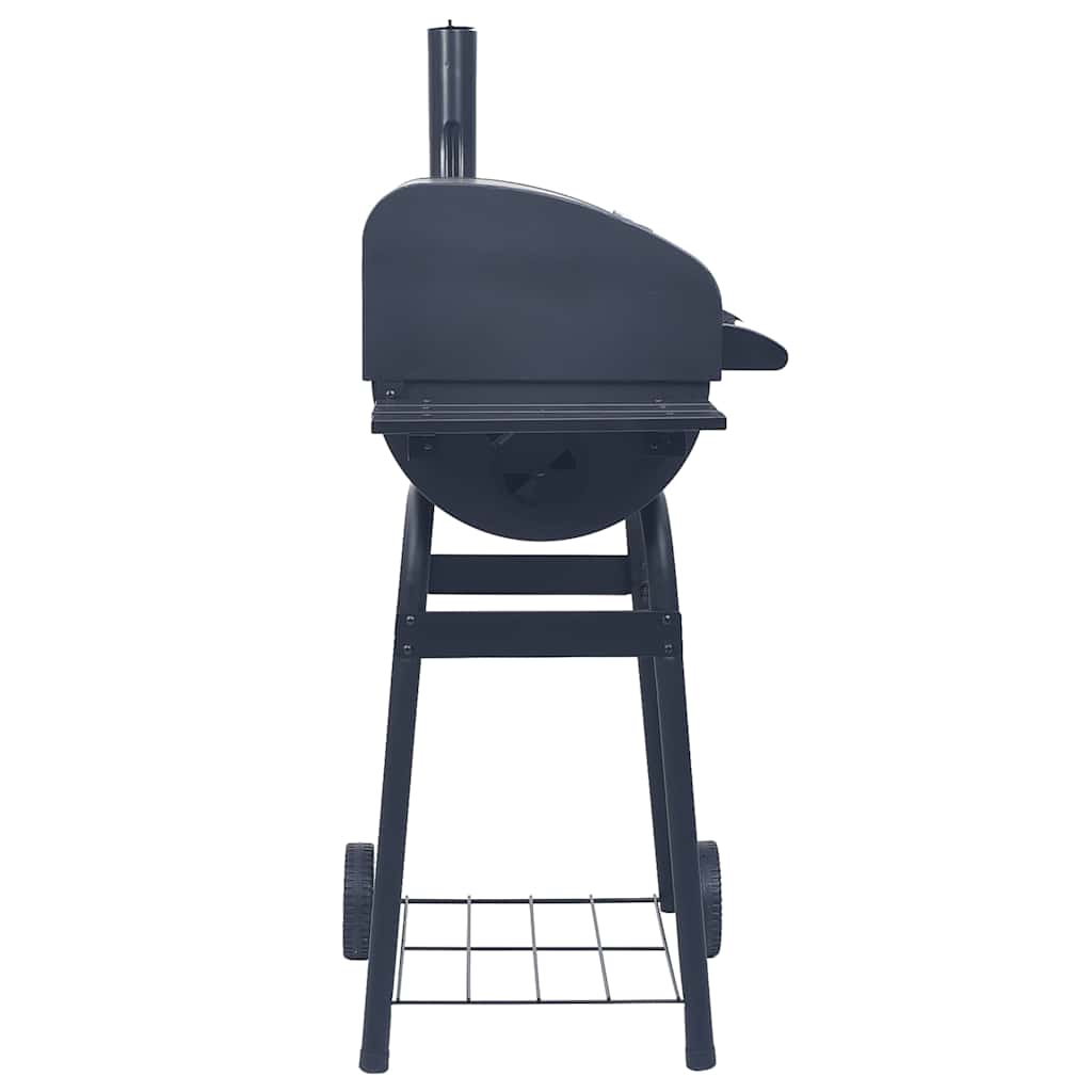 Fekete faszén tüzelésű grillsütő alsó polccal 3