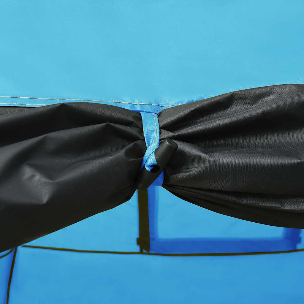 8 személyes kék iglu kempingsátor 650 x 240 x 190 cm 7