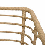 2 db tölgyszínű polyrattan kerti szék párnával 6