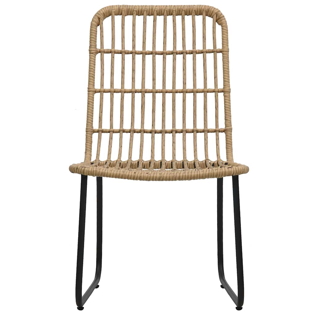 3-darabos tölgyszínű polyrattan bisztrószett 5