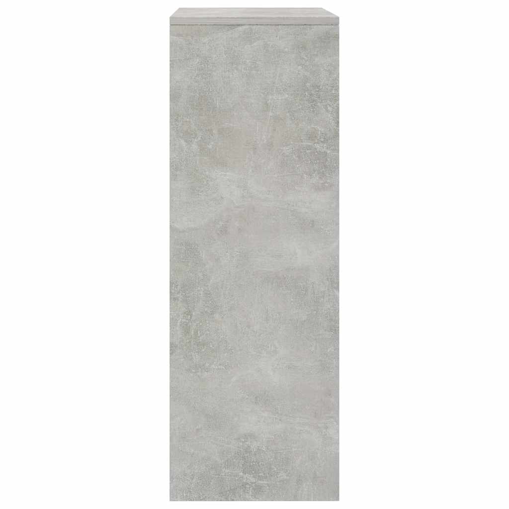 6-fiókos betonszürke szerelt fa tálalószekrény 50 x 34 x 96 cm 5