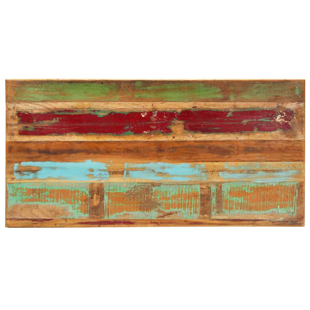 Tömör újrahasznosított fa étkezőasztal 140 x 70 x 76 cm 4